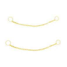 東光安全 8mm 彩色三角錐鏈條掛架 黃色 2入 + 掛鉤 2入, 1套