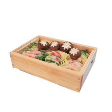 VERNE 多功能方形扁柏木製蒸籠, 36*25*12.5cm, 1組