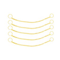 東光安全 8mm 彩色三角錐鏈條掛架 黃色 5入 + 掛勾 2入, 1套