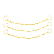 東光安全 6mm 彩色交通錐鍊條掛架 黃色 2m x 3入 + 掛鉤 2入, 1套