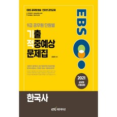 2021 EBS 9級公務員 單元分類歷屆試題 命中預測題庫： 韓國史, KTC Education