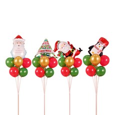 WOW PARTY KOREA 聖誕節氣球插座組 4款 企鵝, 混合顏色, 1套