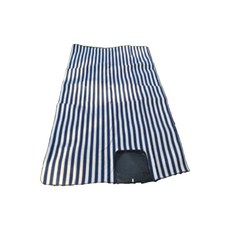 CHAKAN YEONGUSO 條紋加厚野餐墊+小袋套組, 深藍色