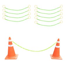 彩色錐鏈條掛勾架 螢光色 2m, 10個