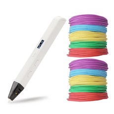 ECOMAUM 3D 筆 RP800A + PLA 燈絲 10p, 混色