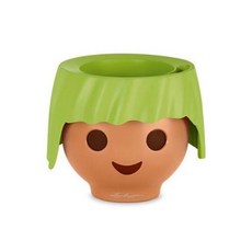 Lechuza 底部澆水人物花盆, 蘋果綠