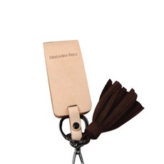 제렌폴 벤츠 스마트키 케이스, 테닝베이지(케이스) + 다크브라운(태슬),1개, 벤츠 ZB02