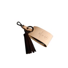 제렌폴 기아 스마트키 케이스, 테닝베이지(케이스) + 다크브라운(태슬), 기아 ZK03