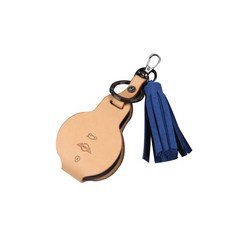 제렌폴 미니 스마트키 케이스, 테닝베이지(케이스) + 마린블루(태슬), 미니 ZMN02