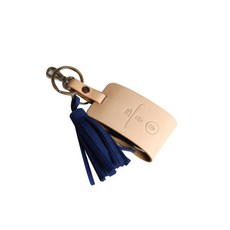 제렌폴 기아 스마트키 케이스, 테닝베이지(케이스) + 마린블루(태슬), 기아 ZK03