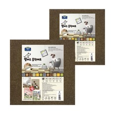 벨버드 반려견 미끄럼방지 흡착매트 12p, 브라운