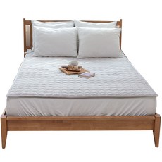 맘스품 탄소섬유발열 DC 카본온열매트 순면 60수, 라이트그레이, 싱글 (100 x 200 cm)