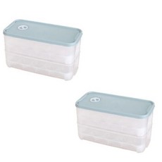 雙層10格雞蛋收納盒 2入, 隨機發貨