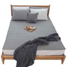 맘스품 탄소섬유발열 DC 카본온열매트 순면 60수, 다크그레이, 싱글 (100 x 200 cm)