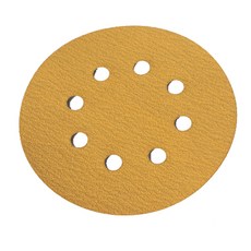 DEERFOS 圓形魔術貼 Pepa 吸塵砂紙 8 孔 60 125mm, 100個