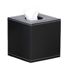 J.OWL 優雅捲筒線條衛生紙盒, 簡約黑色, 1個