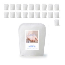 쓱싹 仔細沐浴身體手套 淋浴手套 13 x 15 cm, 白色, 20個, 1入