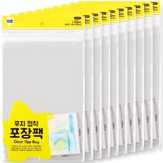포포팬시 접착식 무지 투명 OPP 비닐 포장 봉투, 120개