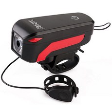 dbike HJ599 CREE T6 自行車燈電子鈴, 黑色的, 1個