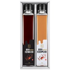 Bullodong Sesame Oil Station 鴻永的紅雪蟹白醬油200ml+紅雪蟹醬油200ml套組, 1組