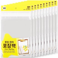 포포팬시 접착식 무지 투명 OPP 비닐 포장 봉투, 150개