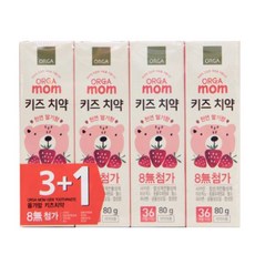 ORGA WHOLE FOODS 孩童牙膏, 80g, 4入