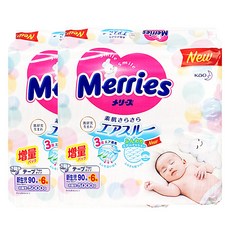 Merries 妙而舒 黏貼型尿布, M, 192片