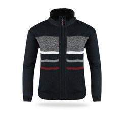 PARK TOWN 男士毛領拉絨拉絲針織開衫 RM20W811