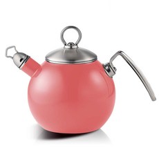 kocaco 電磁爐適用單柄琺瑯茶壺, 1.2L, 粉色的