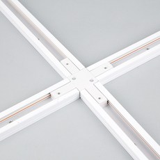 LUCETE 照明燈專用軌道條+連接扣 4m, 白色的
