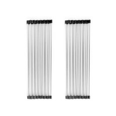 捲筒式可折疊多用途餐具瀝水架 15桿, 黑色