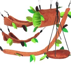 松鼠蜜袋鼯睡袋玩具5件組, 混合色, 1套