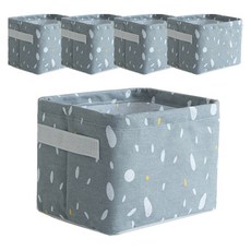JH Company 北歐花紋收納箱 灰色, 5個