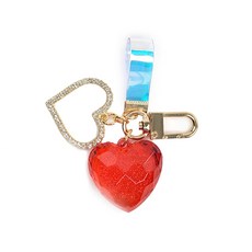manhaengshop Twinkle Heart Guard 戒指 肩帶 鑰匙圈, 單品, 紅色的