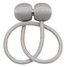 方便實用的磁吸窗簾綁帶 3.5 x 40 cm, 灰色, 2個