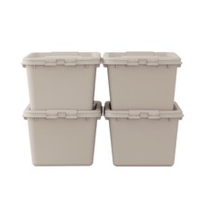 LIVING SOOP Ondo 收納箱, 4個, 陶土灰