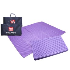 COMMANDO 2 層折疊野營墊 2p + 包 2p 套組, 紫色