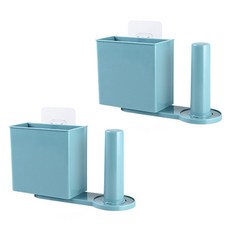 簡約多功能廚房支架 2入, 藍色, 2個