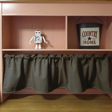 DesignSOUL 橫桿式及遮蔽式多用途亞麻窗簾, 灰色