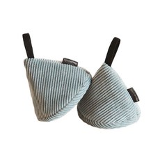 Decotonic 軟燈芯絨錐形廚房手套, 藍色, 1組