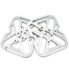 Dibic Fly自行車踏板+轉接板組, 銀, 1套