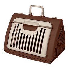펫츠버디 접이식 반려동물 이동장, 브라운, 1개