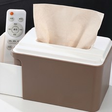 JHCompany 멀티 스토리지 티슈케이스 2p, 브라운