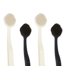 Dr.S+ U型刮舌清潔器黑色2p+奶油2p套組, 1套