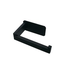 陌生衣櫃黏貼式衛生紙架, 黑色的, 1個