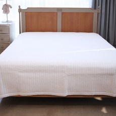 SPREAD 棉質床罩 QBSP-MV-2-WH-180, 白色的