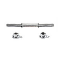 鍍鉻輕量啞鈴桿 25mm + 固定夾 2入, 1套