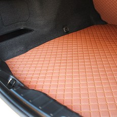 지엠모터스 XM3 전용 퀼팅가죽 4D 트렁크매트+뒷열커버 차박매트 세트, XM3_브라운, 르노