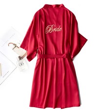 Ahope 時尚絲質婚禮浴袍 XXL, TYPE01, 1個