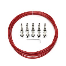 LAVA CABLE 活塞踏板套件吉他電纜套件, 3m, 紅色的
